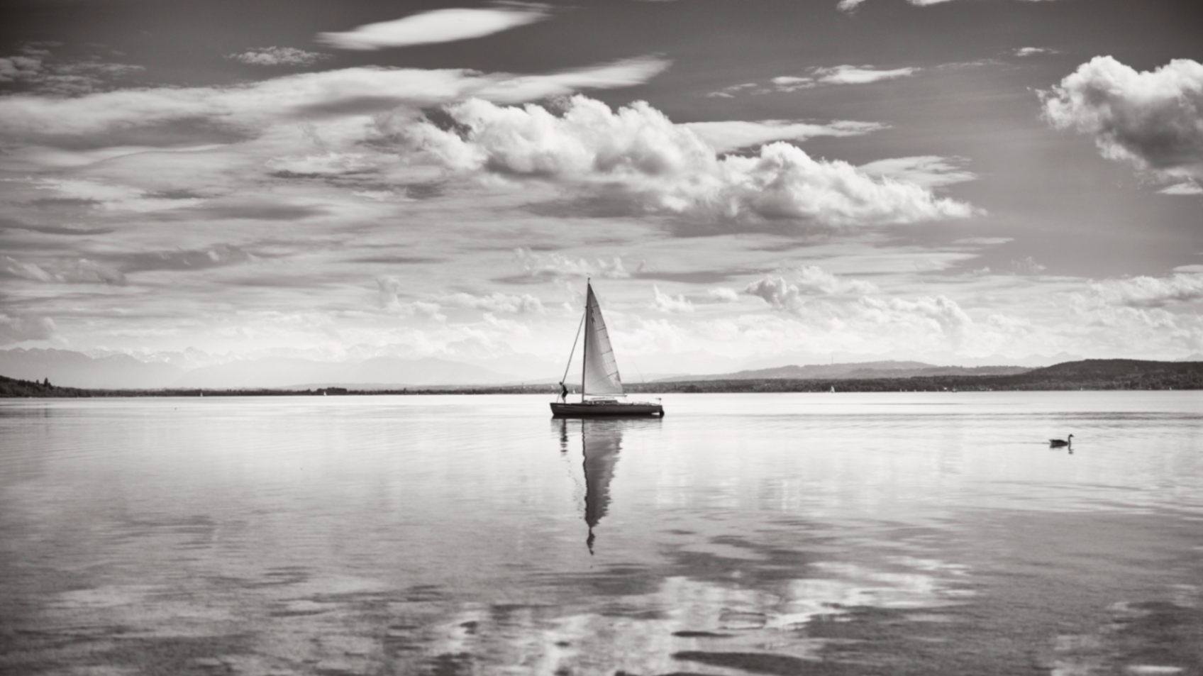 Windstille – Auf dem Wasser